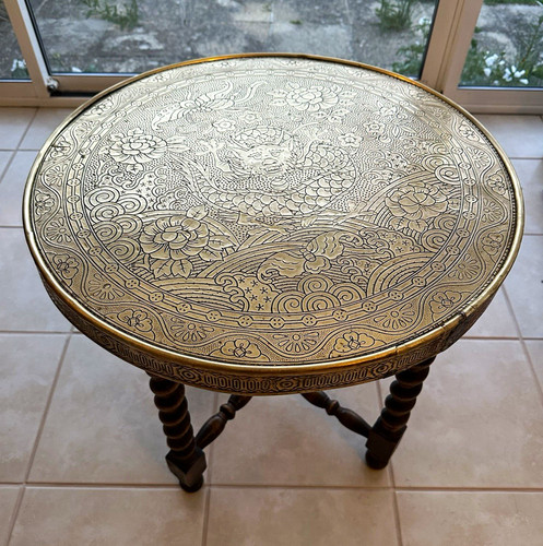 Vintage brass dragon - dragon, tray