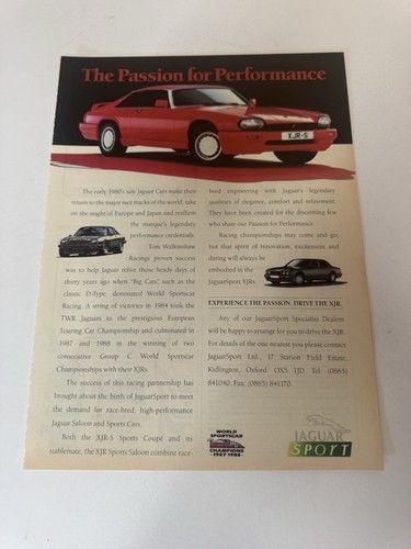 Original jaguar sport xjrs - original, xjr