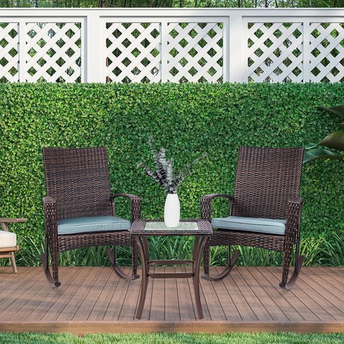 Patio rattan rocker with - patio,