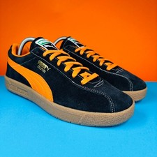 Puma Delphin Sneakers - UK8 - Vintage Black Suede - New No Box