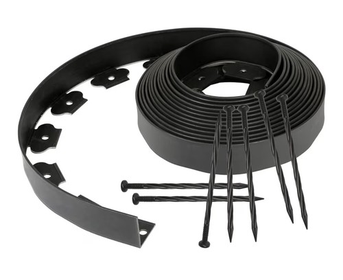 10m lawn edging border black - 10m,