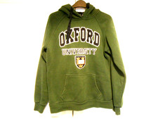 OXFORD UNIVERSITY GREEN HOODIE Size M EMBROIDERED