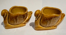 WADE 1950s PAIR OF SWAN EGG CUP CODDLERS Swan Egg Cups Circa 1955 ~ VGC