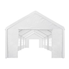 8M X 4M Garden Large Marquee Wedding/Party Tent Gazebo - White Showerproof