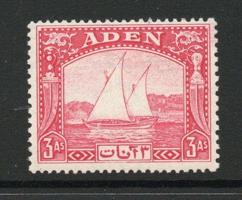 Aden 1937 dhows carmine sg - 3a,