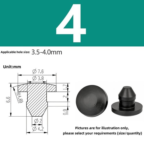 3mm 60mm snap hole plug - snap-on,