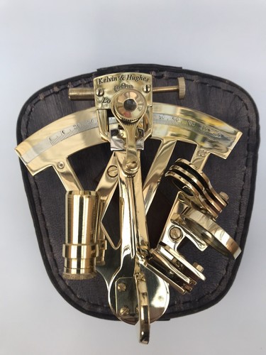 Brass sextant nautical marine - sextant,