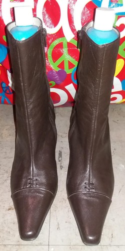 Vintage brown leather winkle - leather,
