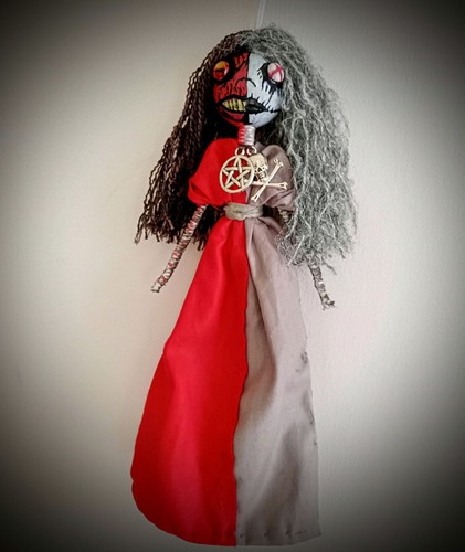 Handmade voodoo doll devil - voodoo, doll,