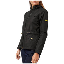 Barbour International Misano Waterproof Parka Jacket Black UK 12 (EU 38) MARKS