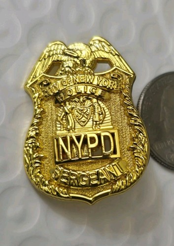 Nypd sergeant mini - nypd, badge