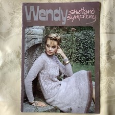 Wendy Shetland Symphony knitting pattern book. 16 DK designs, women.