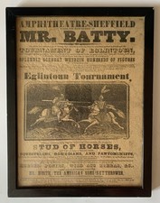 Antique 1839 Circus Handbill