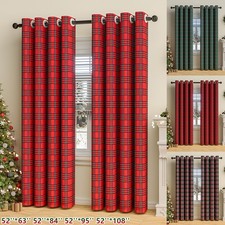 Christmas Curtains Eyelet