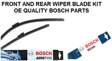 Taxi TX1 TX2 TX4 Front + Rear Wiper Blade Set Windscreen 1997 On BOSCH AEROTWIN