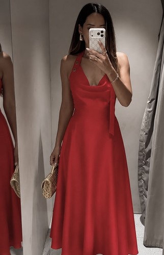 Zara summer red halterneck - summer,