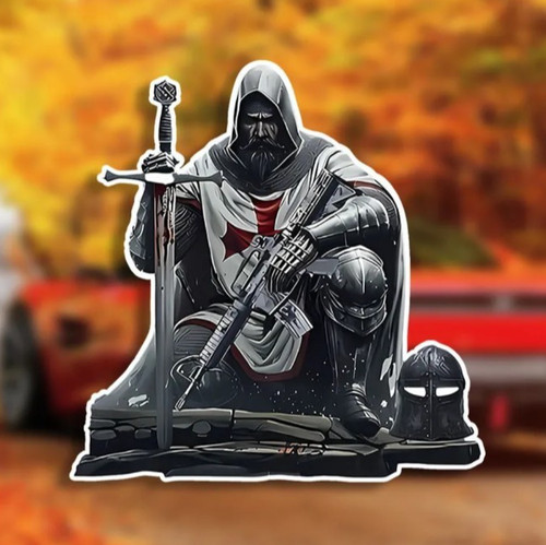 Knights templar car sticker - knights, templar,