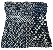 Indian Kantha Quilt Bedspread