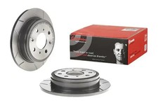 2x Brake disc solid 08.7104.75