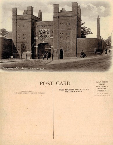 Vintage postcard dockyard - -,