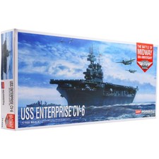 Academy 1/700 USS Enterprise CV-6 Model Kit Midway 80th Anniv Hull/Waterline