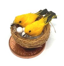 Dolls house two birds - birds, a