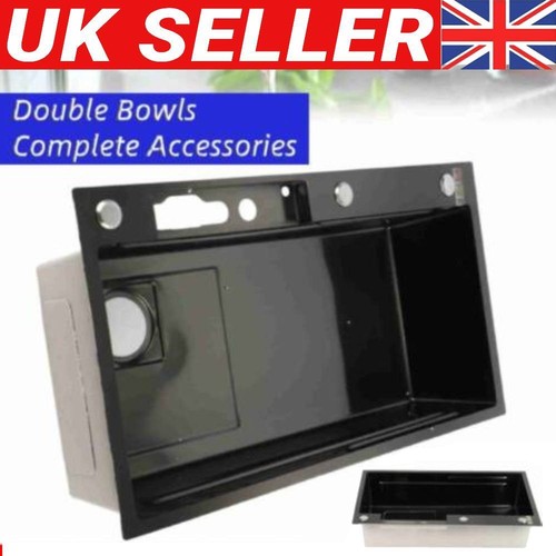Double bowl kitchen sink - double,