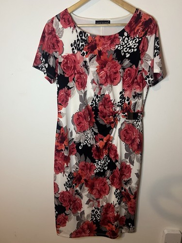 David emanuel red floral - david,