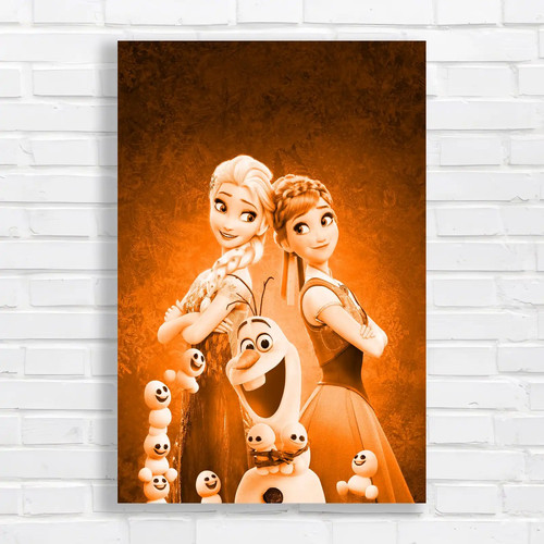 Frozen sisters and olaf orange - sisters,