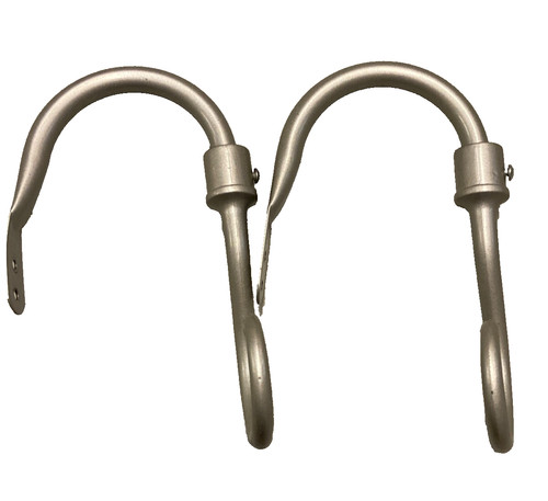 Curtain holdbacks cast pewter - cast,