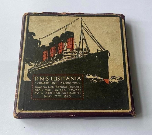1915 rms lusitania medal - lusitania,