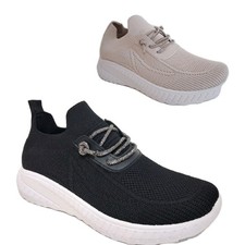Ladies womens black - black, sock