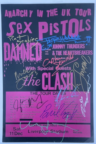 Signed sex pistols - pistols, lydon