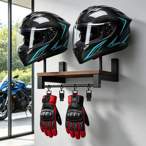 Motorcycle helmet holder - helmet,