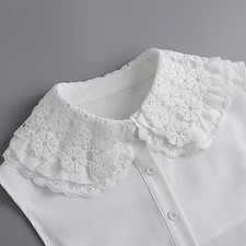 Lace Detachable Collar Bib Ladies False Collar Fake Half Shirt Blouse Flower