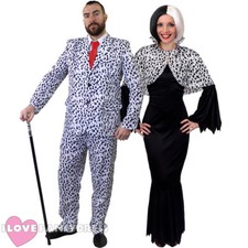 HALLOWEEN DALMATIAN FANCY DRESS COSTUMES HIS OR HERS TV FILM MOVIE CHARACTER