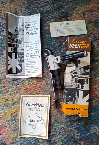 Sparklets beer tap 1960s used - beer,