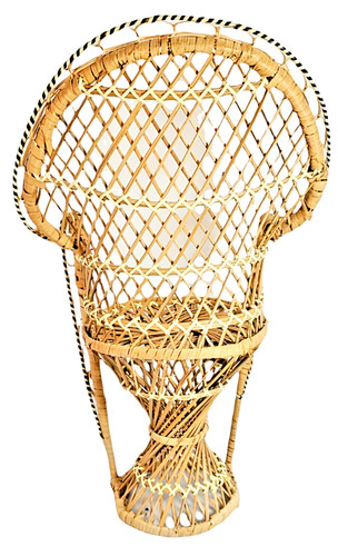 Peacock wicker rattan straw - peacock,