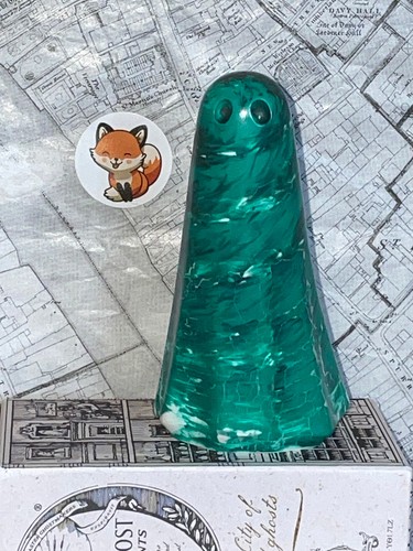 Large polished green swirly - polished,
