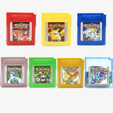 Pokimon GBC 7-Game Bundle Red, Blue, Gold, Silver, Crystal, Green, Yellow
