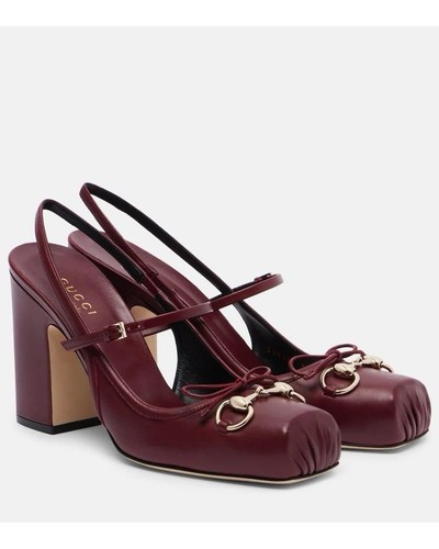 Gucci leather heels size - gucci,
