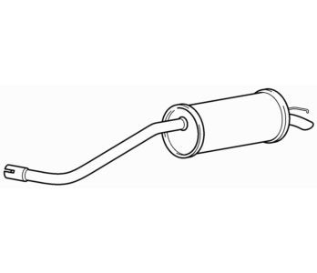 Quality rear exhaust - rear, silencer
