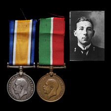 Mercantile Marine WW1 British Medal Pair William STEEN Cadet Ab. Seaman Wallasey