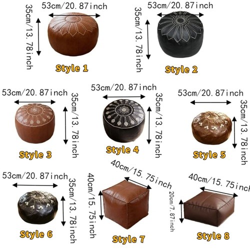 Leather cushion pillow - pu,