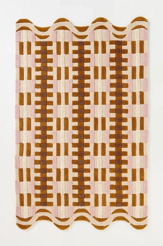 Hand tufted wool - tufted, 9x12