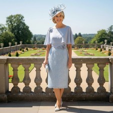 Blue Mother of the Bride Dress