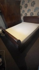 BLUETOOTH BEDROOM SET WOOD  (STORAGE BED, MATTRES WARDROBE, SIDE TABLE, DRESSER,