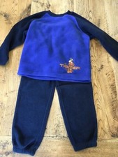 DISNEY STORE Age 6 years Fleece TIGGER Pyjamas Playsuit 2 pc Set BOYS Loungewear