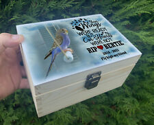 Small wooden urn casket for