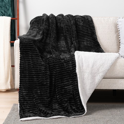 Sherpa throw blanket solid - throw,